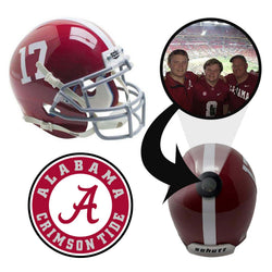Alabama Crimson Tide College Football Collectible Mini Helmet - Picture Inside - FANZ Collectibles (Online Order Only) (ONLINE ORDER ONLY)