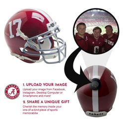 Alabama Crimson Tide College Football Collectible Mini Helmet - Picture Inside - FANZ Collectibles (Online Order Only) (ONLINE ORDER ONLY)