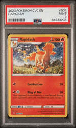 2023 POKEMON CHARIZARD & HO-OH ex DECK RAPIDASH #5 PSA 9 (Online Order Only)