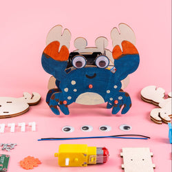 Sound-Activated Walking Crab STEM Kit – Build, Paint & Watch It Walk (ONLINE ORDER ONLY)