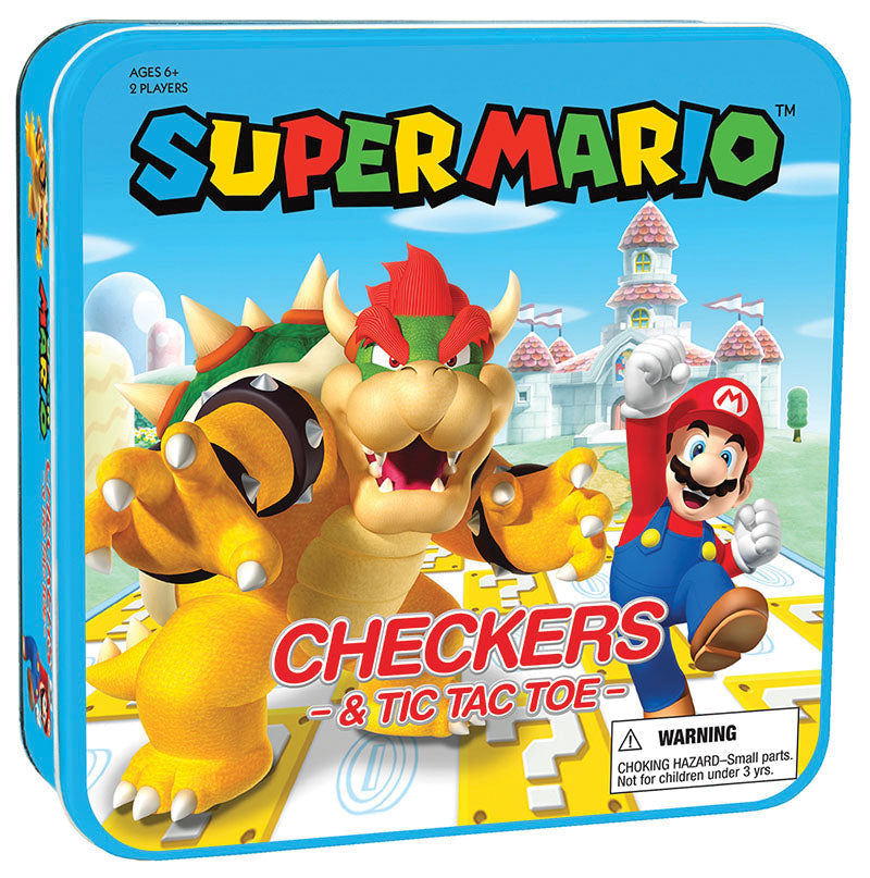 Checkers & Tic Tac Toe: Super Mario VS Bowser (ONLINE ORDER ONLY)