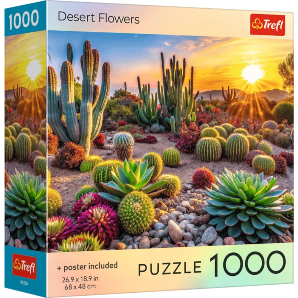 Trefl Red Desert Flowers 1000 Piece Puzzle (ONLINE ORDER ONLY)