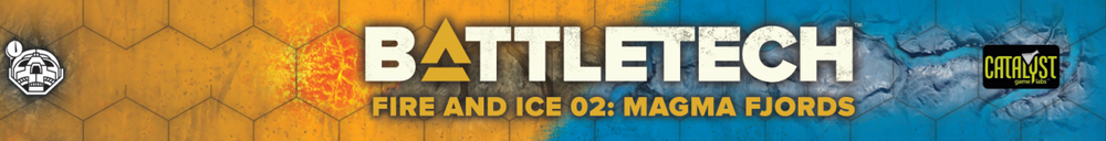 BattleTech: Battle Mat - Fire and Ice 02 - Magma Fjords
