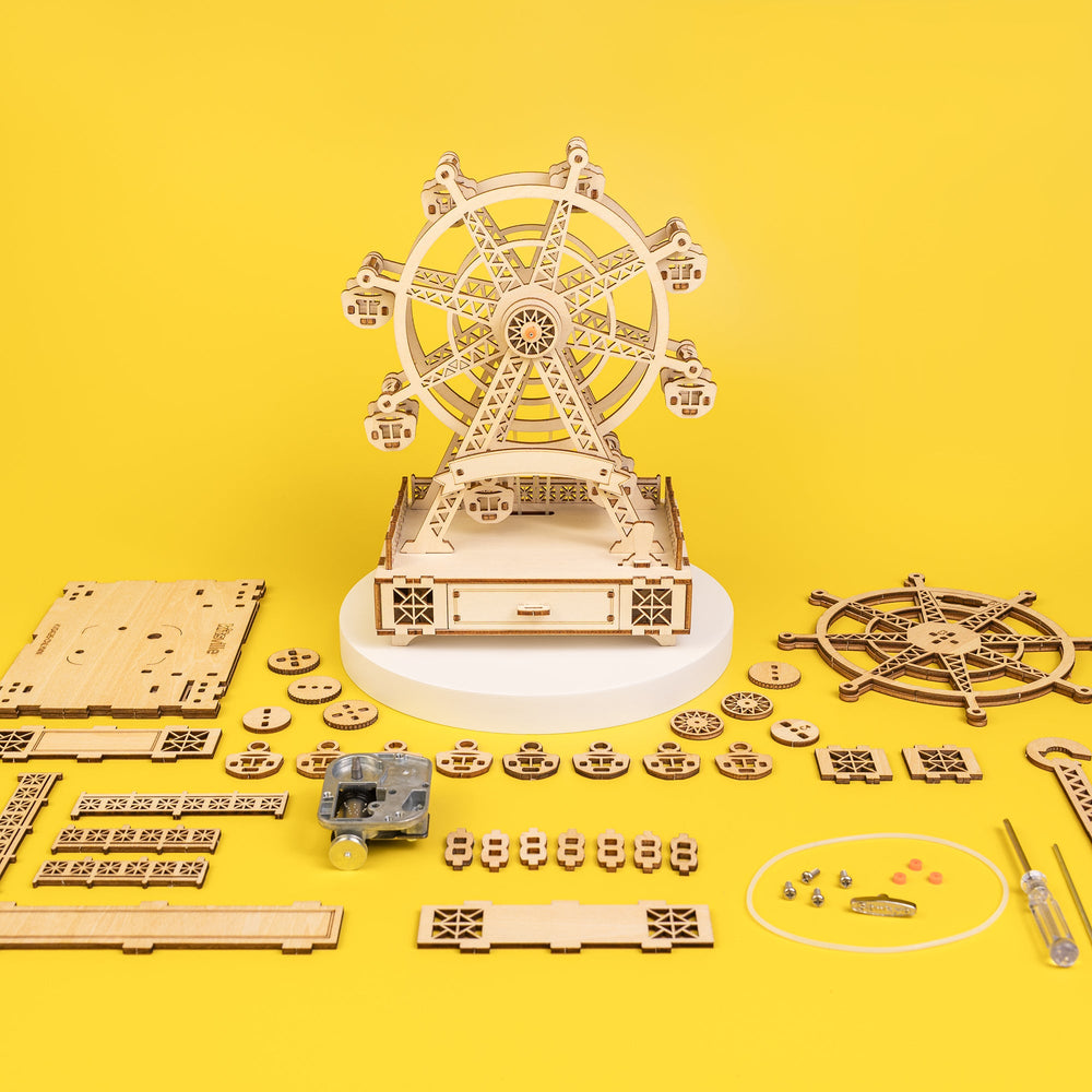 DIY Wooden Ferris Wheel Music Box Kit (ONLINE ORDER ONLY)