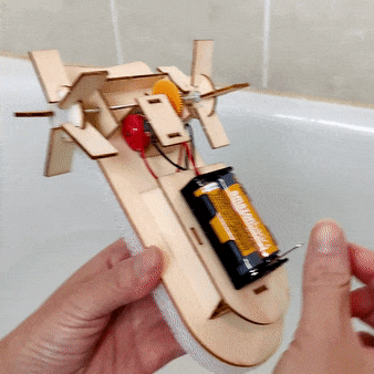 Paddlewheel Boat DIY Kit, Educational STEM Toy (ONLINE ORDER ONLY)