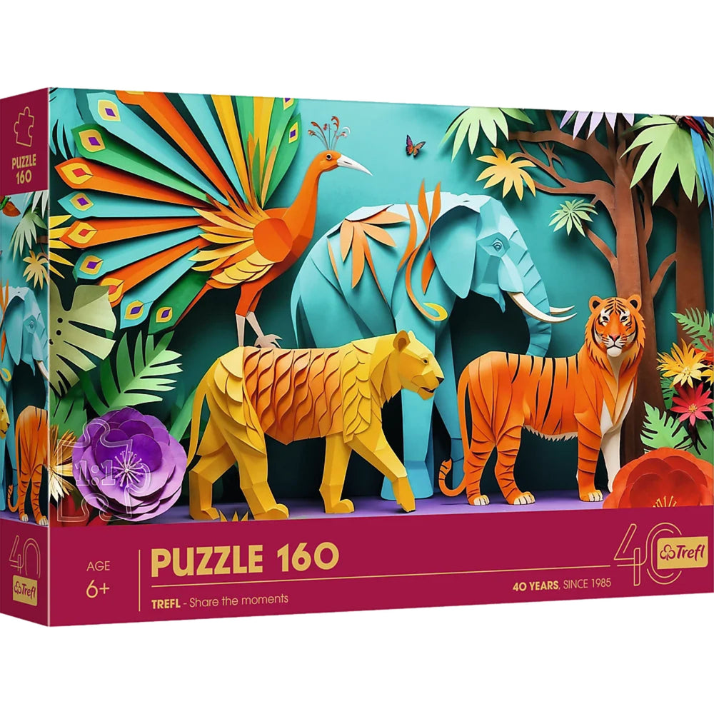Trefl Kids 40th Anniversary Jungle 160 Piece Paper Art Puzzle (ONLINE ORDER ONLY)