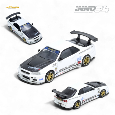 (Pre-Order) Inno64 Top Secret R34 GT-R - White 1:64 (ONLINE ORDER ONLY)