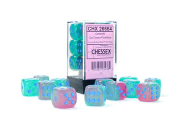 CHESSEX: D6 Gemini DICE SETS - 16mm (Online Order Only)