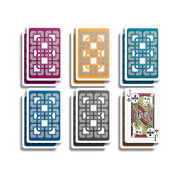 All-Plastic Baron Bridge Playing Card (Slightly Larger Index) - 12 Cellophane-Wrapped Decks (ONLINE ORDER ONLY)
