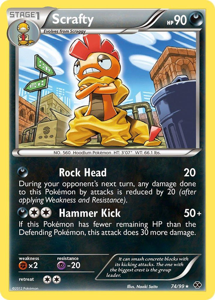 Scrafty (74/99) (Theme Deck Exclusive) [Black & White: Next Destinies] (Online Only)