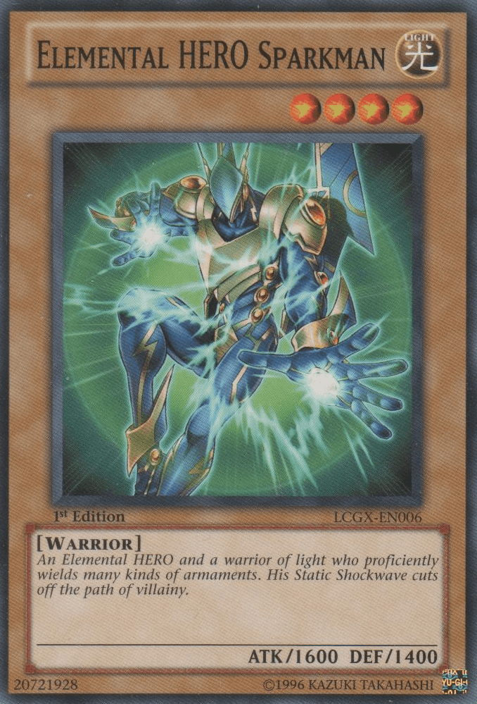 Elemental HERO Sparkman [LCGX-EN006] Common (ONLINE ORDER ONLY)