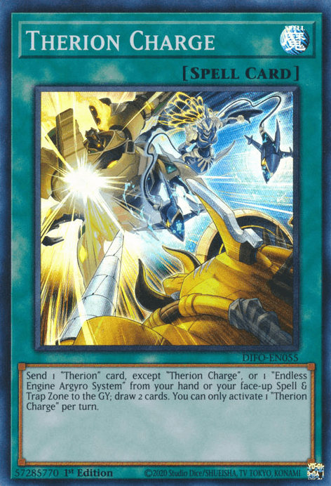 Therion Charge [DIFO-EN055] Super Rare (ONLINE ORDER ONLY)