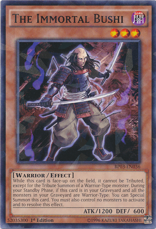 The Immortal Bushi [BP03-EN036] Shatterfoil Rare (ONLINE ORDER ONLY)
