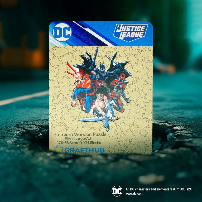 Justice League Wooden Jigsaw Puzzle (Online Order Only)