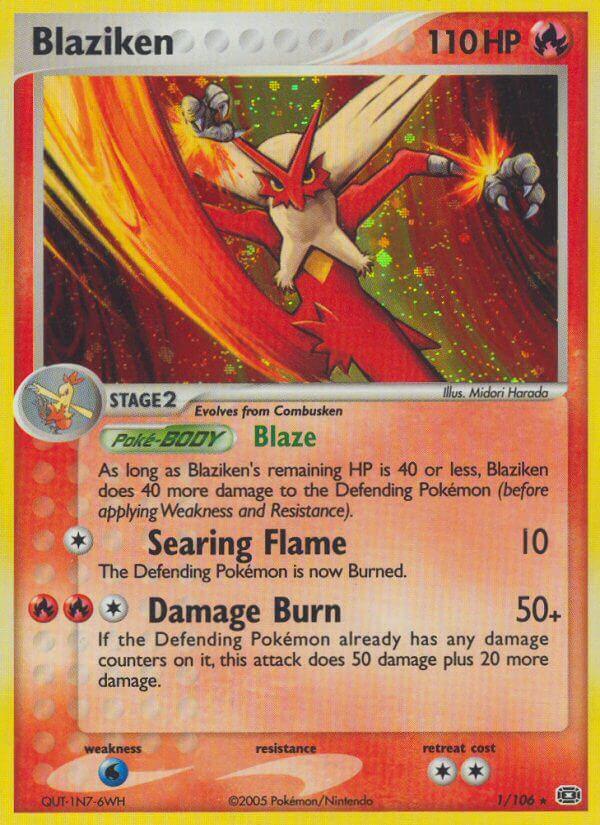 Blaziken (1/106) (Theme Deck Exclusive) [EX: Emerald] (Online Only)