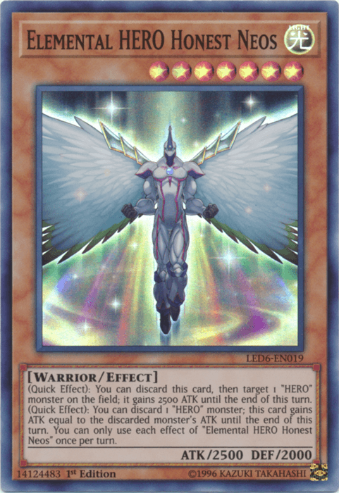 Elemental Hero Honest Neos [LED6-EN019] Super Rare (ONLINE ORDER ONLY)