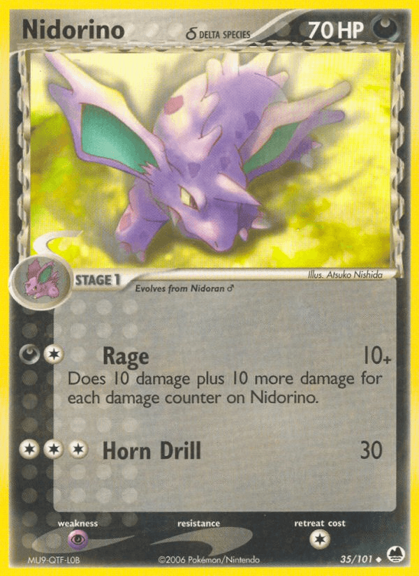 Nidorino (35/101) (Delta Species) [EX: Dragon Frontiers] (Online Only)