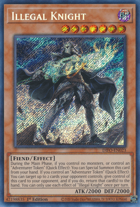 Illegal Knight [DIFO-EN023] Secret Rare (ONLINE ORDER ONLY)