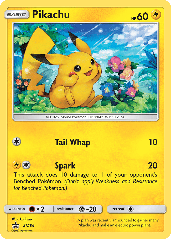 Pikachu (SM86) [Sun & Moon: Black Star Promos] (Online Only)