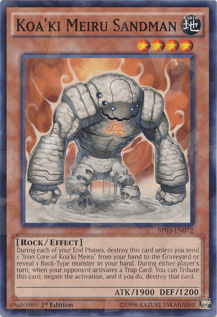 Koa'ki Meiru Sandman [BP03-EN072] Shatterfoil Rare (ONLINE ORDER ONLY)