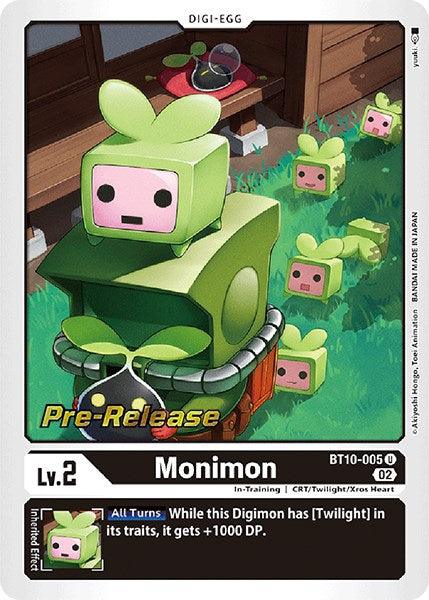 Monimon [BT10-005] [Xros Encounter Pre-Release Cards] (ONLINE ORDER ONLY)