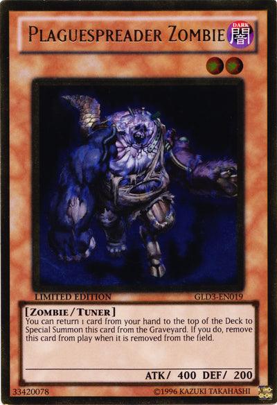 Plaguespreader Zombie [GLD3-EN019] Gold Rare (ONLINE ORDER ONLY)
