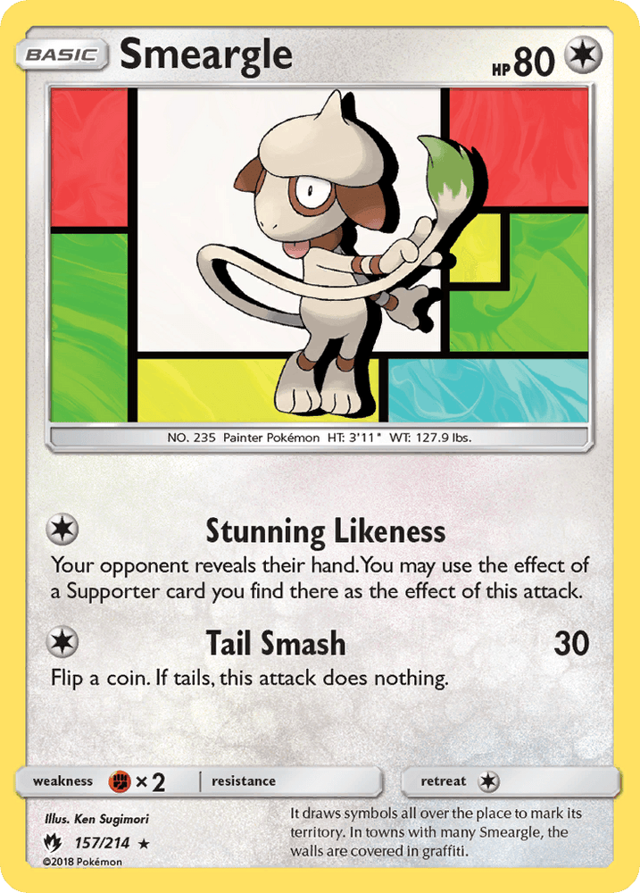 Smeargle (157/214) [Sun & Moon: Lost Thunder] (Online Only)