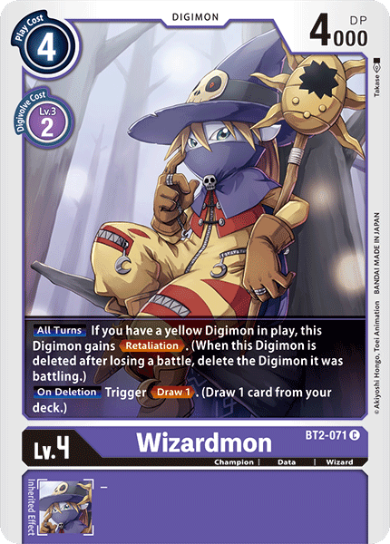Wizardmon [BT2-071] [Release Special Booster Ver.1.0] (ONLINE ORDER ONLY)
