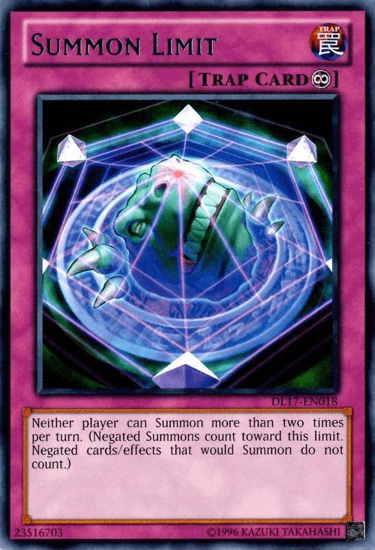 Summon Limit (Purple) [DL17-EN018] Rare (ONLINE ORDER ONLY)