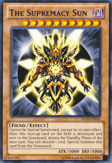 The Supremacy Sun (Purple) [DL16-EN010] Rare (ONLINE ORDER ONLY)
