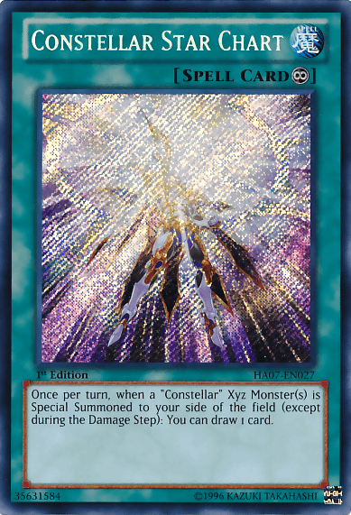 Constellar Star Chart [HA07-EN027] Secret Rare (ONLINE ORDER ONLY)