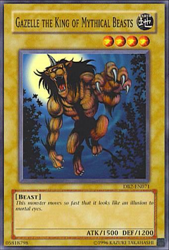 Gazelle the King of Mythical Beasts [DB2-EN071] Common (ONLINE ORDER ONLY)
