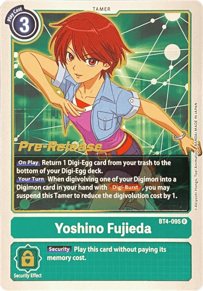 Yoshino Fujieda [BT4-095] [Great Legend Pre-Release Promos] (ONLINE ORDER ONLY)