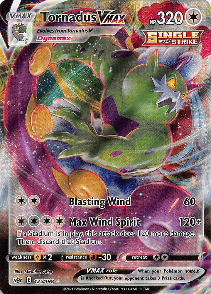 Tornadus VMAX (125/198) [Sword & Shield: Chilling Reign] (Online Only)
