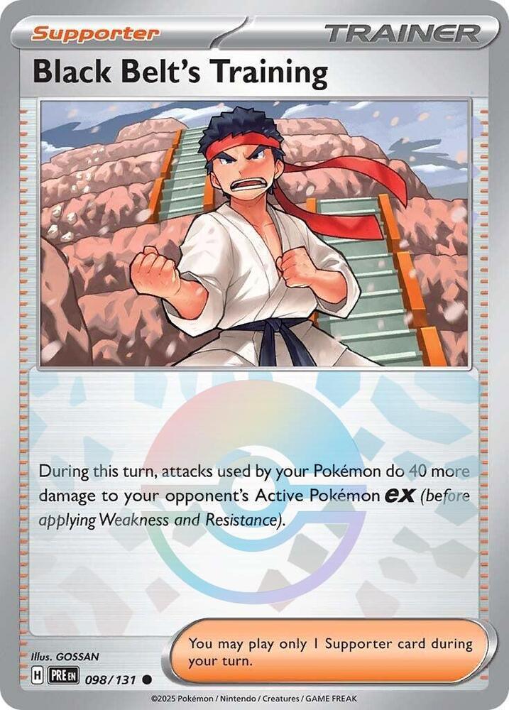 Black Belt's Training (098/131) (Poke Ball Pattern) [Scarlet & Violet: Prismatic Evolutions] (Online Only)