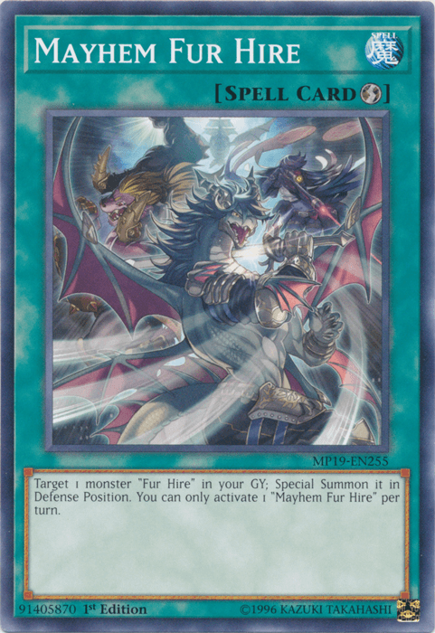 Mayhem Fur Hire [MP19-EN255] Common (ONLINE ORDER ONLY)