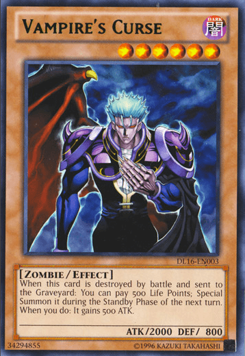 Vampire's Curse (Green) [DL16-EN003] Rare (ONLINE ORDER ONLY)