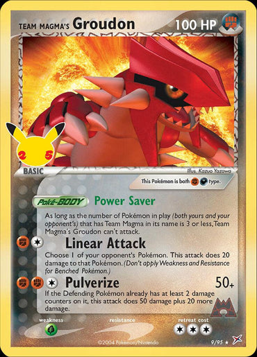 Team Magma's Groudon (9/95) [Celebrations: 25th Anniversary - Classic Collection] (Online Only)