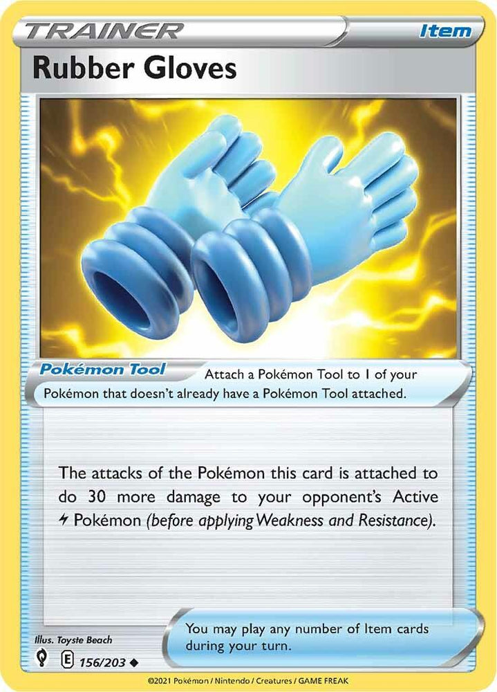 Rubber Gloves (156/203) [Sword & Shield: Evolving Skies] (Online Only)