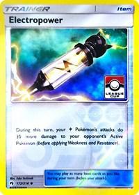 Electropower (172/214) (League Promo) [Sun & Moon: Lost Thunder] (Online Only)