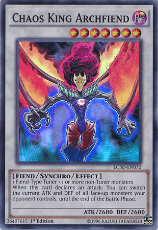Chaos King Archfiend [LC5D-EN072] Super Rare (ONLINE ORDER ONLY)