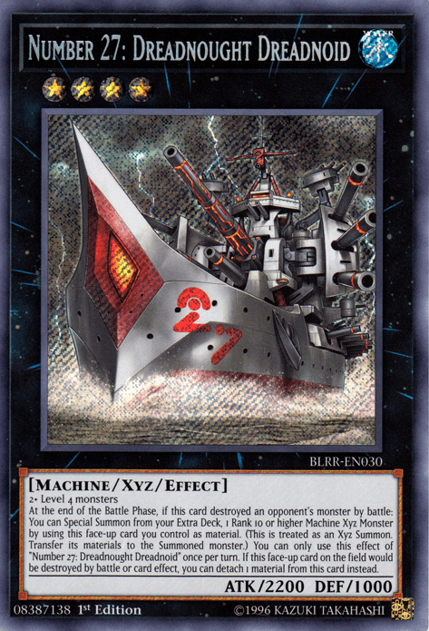 Number 27: Dreadnought Dreadnoid [BLRR-EN030] Secret Rare (ONLINE ORDER ONLY)