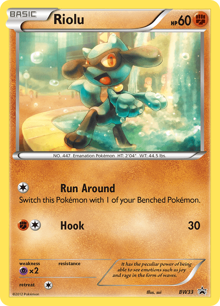 Riolu (BW33) [Black & White: Black Star Promos] (Online Only)