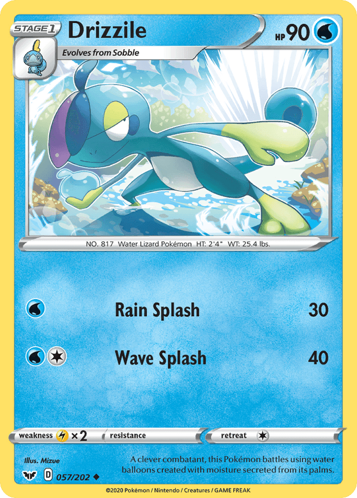 Drizzile (057/202) [Sword & Shield: Base Set] (Online Only)