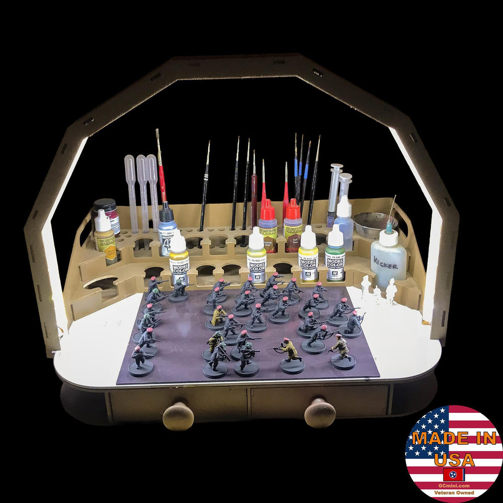 LED Light Add-On For Painting Stations, Double Wide, Extra Tall (Online Order Only)