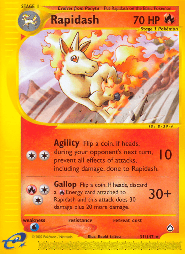 Rapidash (31/147) [Aquapolis] (Online Only)