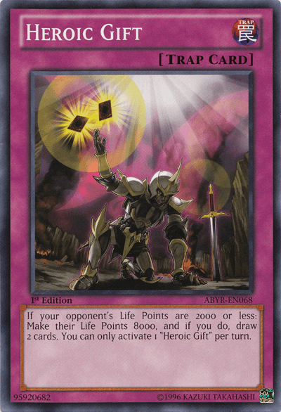Heroic Gift [ABYR-EN068] Common (ONLINE ORDER ONLY)