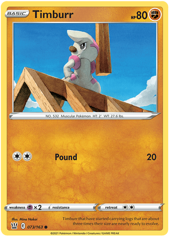 Timburr (073/163) [Sword & Shield: Battle Styles] (Online Only)