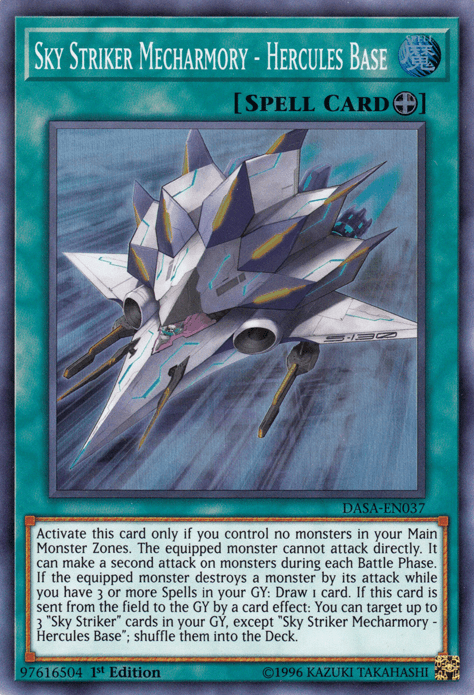 Sky Striker Mecharmory - Hercules Base [DASA-EN037] Super Rare (ONLINE ORDER ONLY)