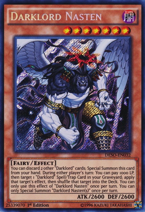 Darklord Nasten [DESO-EN032] Secret Rare (ONLINE ORDER ONLY)